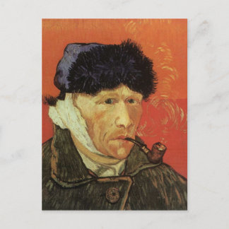 Postal Van Gogh - Hombre Con Pipe