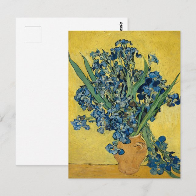 Postal van Gogh Iris Classic Floral Painting (Anverso / Reverso)