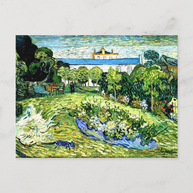 Postal Van Gogh - Jardín de Daubigny (Anverso)