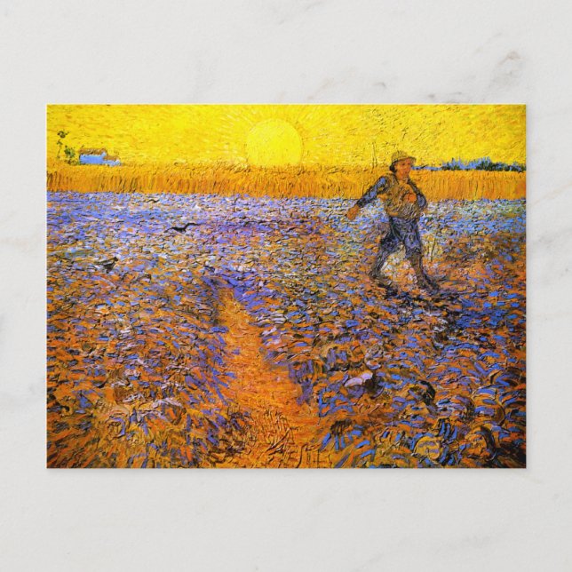 Postal Van Gogh: La Ducha (Anverso)