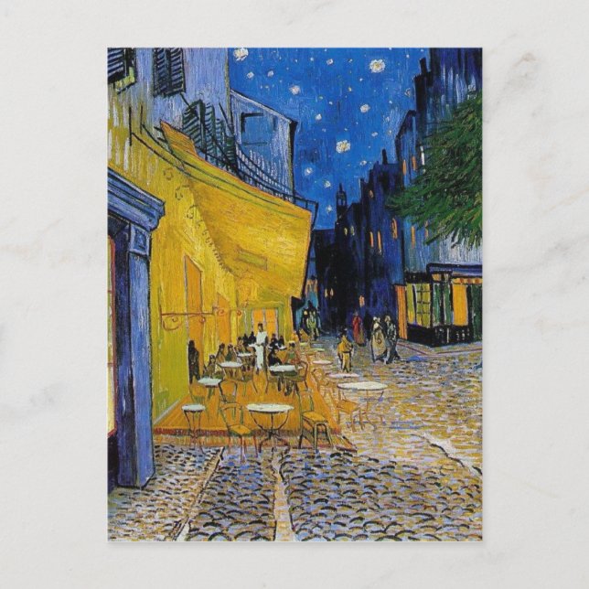 Postal Van Gogh - La terraza del café (Anverso)