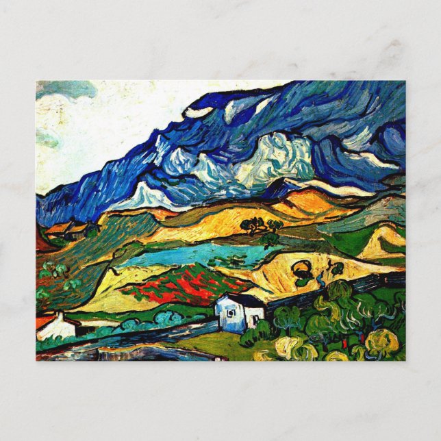 Postal Van Gogh - Les Alpilles (Anverso)