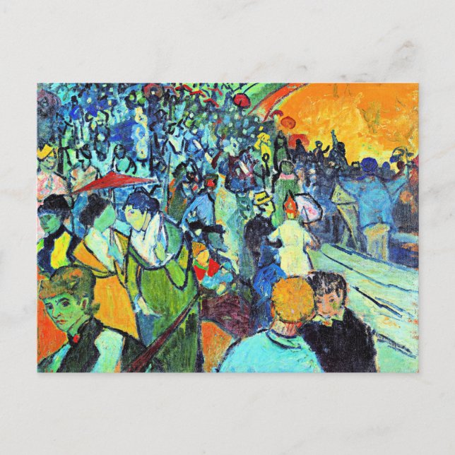 Postal Van Gogh - Les Arenes, famoso cuadro (Anverso)