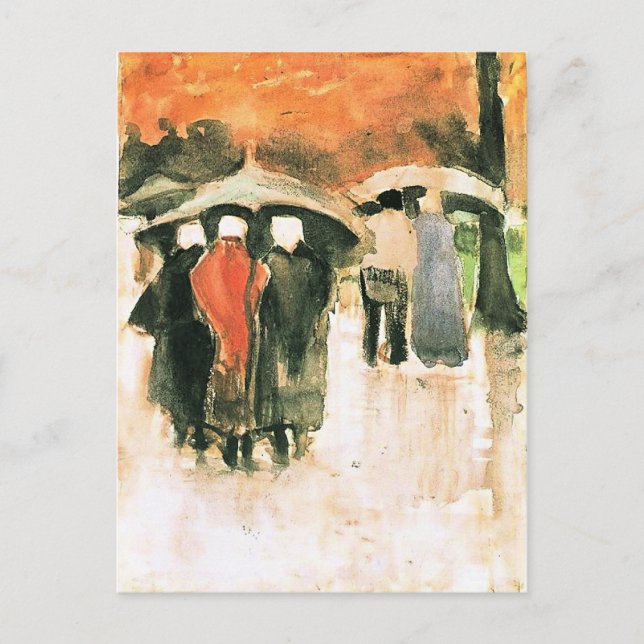 Postal Van Gogh - Mujeres de Scheveningen (Anverso)