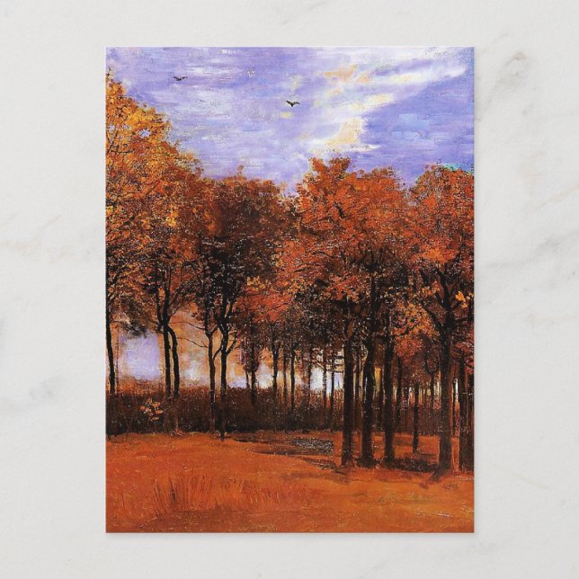 Postal Van Gogh - Paisaje de otoño, (Anverso)