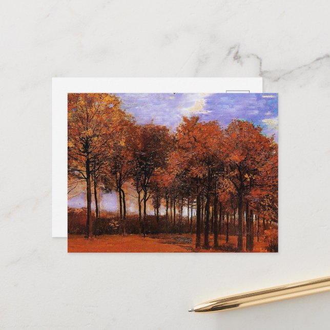 Postal Van Gogh - Paisaje del otoño (Anverso/Reverso In Situ)