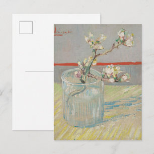 Postal Van Gogh - Rama de Almendro en Flor en un vaso