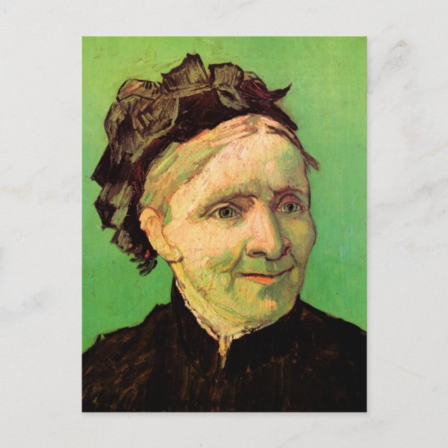 Postal Van Gogh; retrato de la madre del artista, arte vi (Anverso)