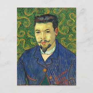 Postal Van Gogh | Retrato del Dr. Félix Rey | 1889