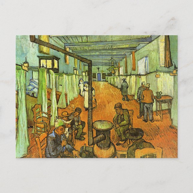 Postal Van Gogh, Sala del Hospital, (Anverso)