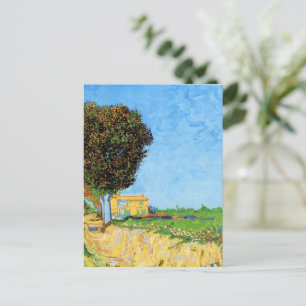 Postal Van Gogh - Un camino cerca de Arlés,