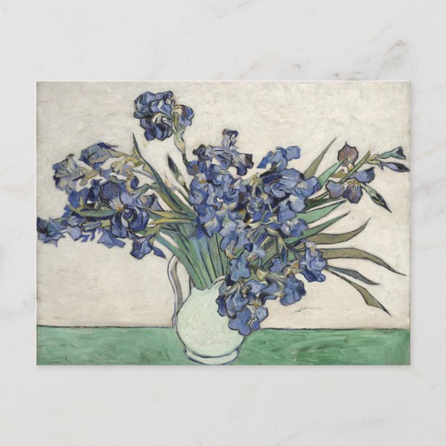 Postal Van Gogh Vintage Vase con irlandeses (Anverso)