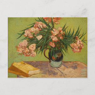 Postal Van Gogh Vintage Vida residual con adelfa