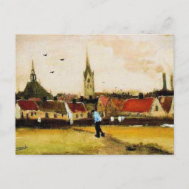 Postal Van Gogh - Vista de La Haya con Nueva Iglesia,