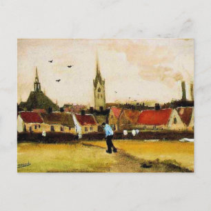 Postal Van Gogh - Vista de La Haya con Nueva Iglesia,