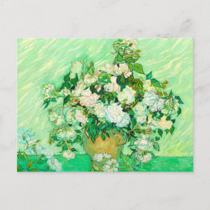 Postal Van Gogh White Roses