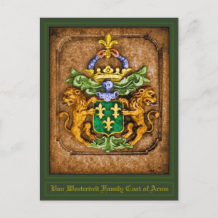 Postal Van Westervelt Family Coat of Arms