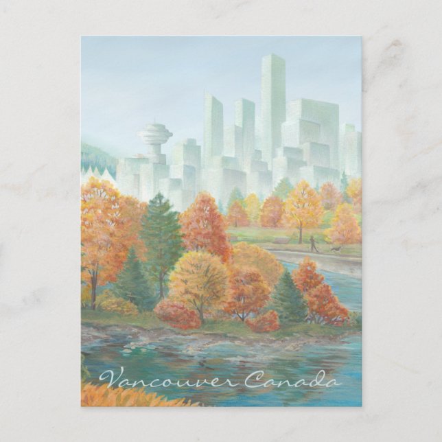 Postal Vancouver Art Postcard Vancouver Totem Pole Painti (Anverso)