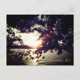 Postal Vancouver, B.C. Atardecer