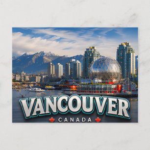 Postal Vancouver Canadá Montañas del Pacífico Viajes Urba