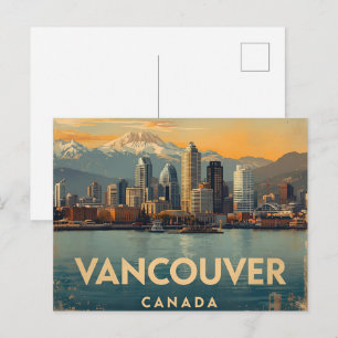 Postal Vancouver Canadá Viajes de arte