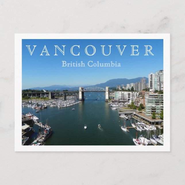 Postal Vancouver, Columbia Británica (Anverso)