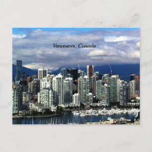 Postal Vancouver, Columbia Británica, horizonte de Canadá