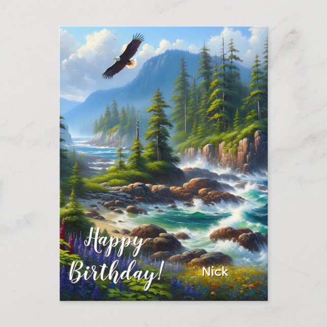 Postal Vancouver Island Nature Personalizado de arte Feli (Anverso)