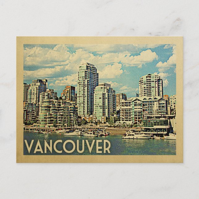 Postal Vancouver Postcard Canada Vintage Travel (Anverso)