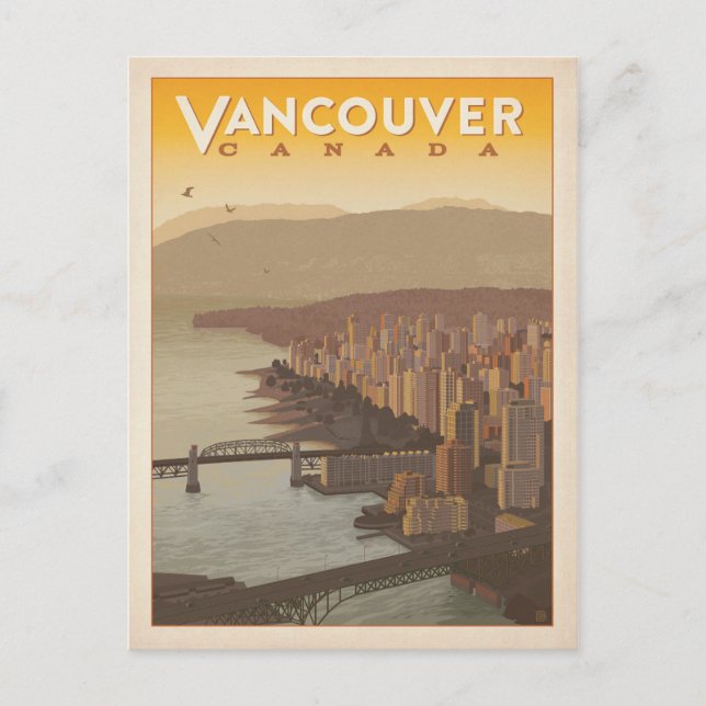 Postal Vancouver Skyline | Canadá (Anverso)