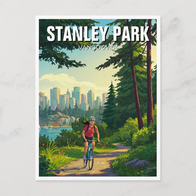 Postal Vancouver Stanley Park Canada Travel (Anverso)