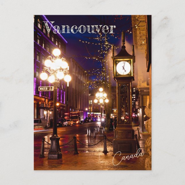 Postal Vancouver Steamclock Souvenir (Anverso)