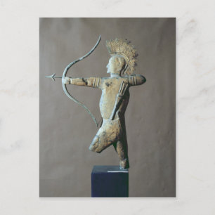 Postal Vane del clima en la forma de un indio americano