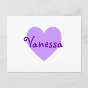 Postal Vanessa en morado