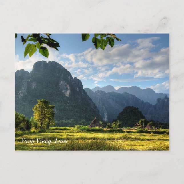 Postal Vang Vieng Laos (Anverso)