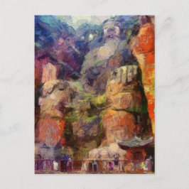 Postal vangogh-Leshan-Giant-Buddha-in-China