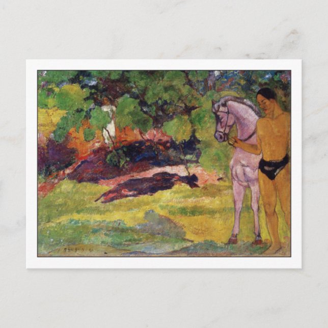 Postal Vanilla Grove de Paul Gauguin (Anverso)