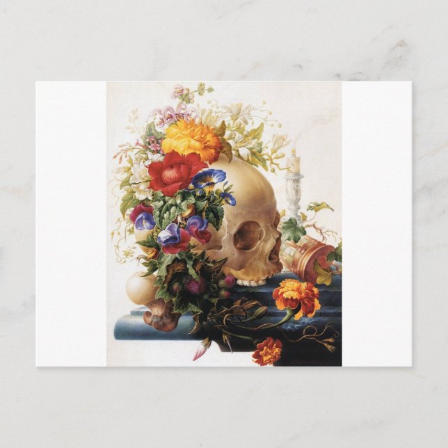 Postal Vanitas - El cráneo (Anverso)