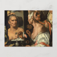 Vanitas, la vieja coqueta de Bernardo Strozzi