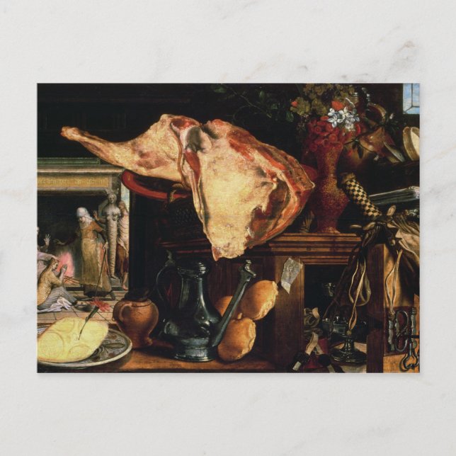 Postal Vanitas todavía vida , 1552 (Anverso)