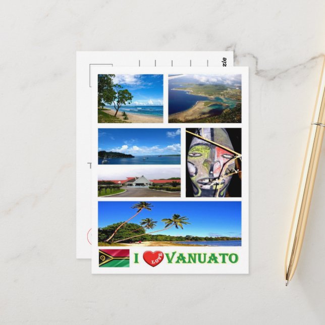 Postal Vanuatu - Amo - (Anverso/Reverso In Situ)