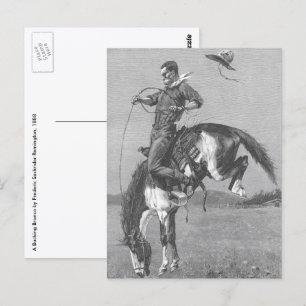 Postal Vaqueiros de Rodeo Antiguos, Potro Salvaje de Remi