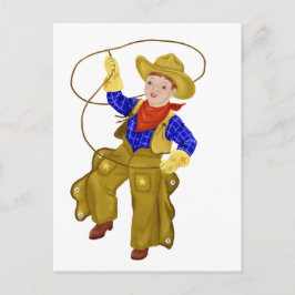 Postal Vaquero al estilo de los cincuenta pequeños