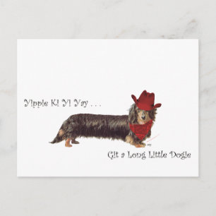 Postal Vaquero Dachshund Largo
