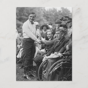 Postal Vaquero en la Casa Blanca, 1925