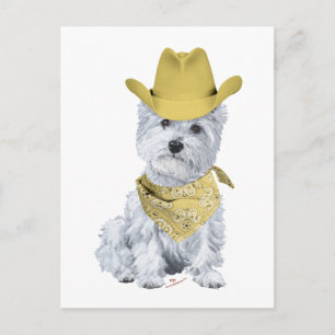 Postal Vaquero Westie en Amarillo