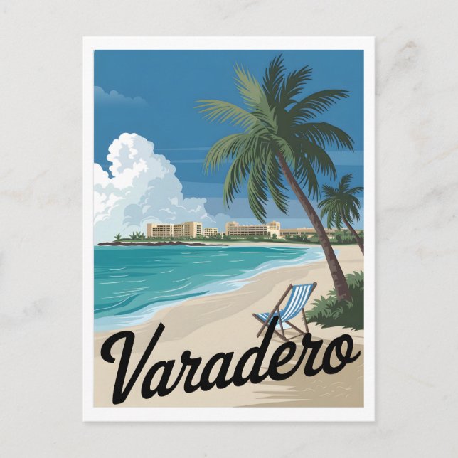 Postal Varadero Vintage (Anverso)