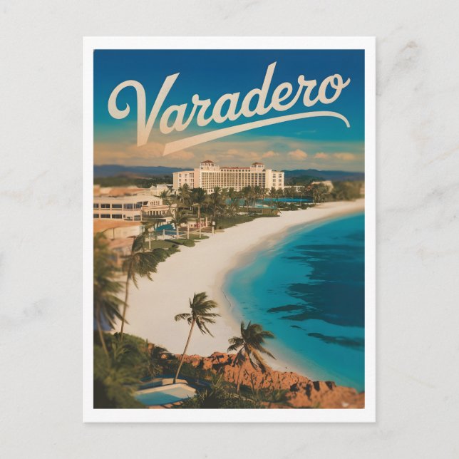 Postal Varadero Vintage (Anverso)