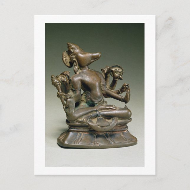 Postal Varaha, Gurjara Pratihara, Tamil Nadu (bronce) (Anverso)