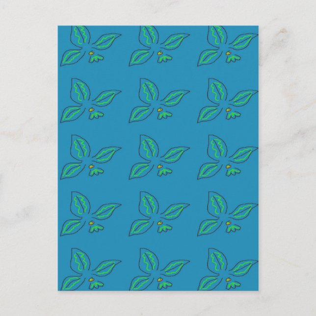 Postal Variación De Varios Fleur De Lys (Anverso)
